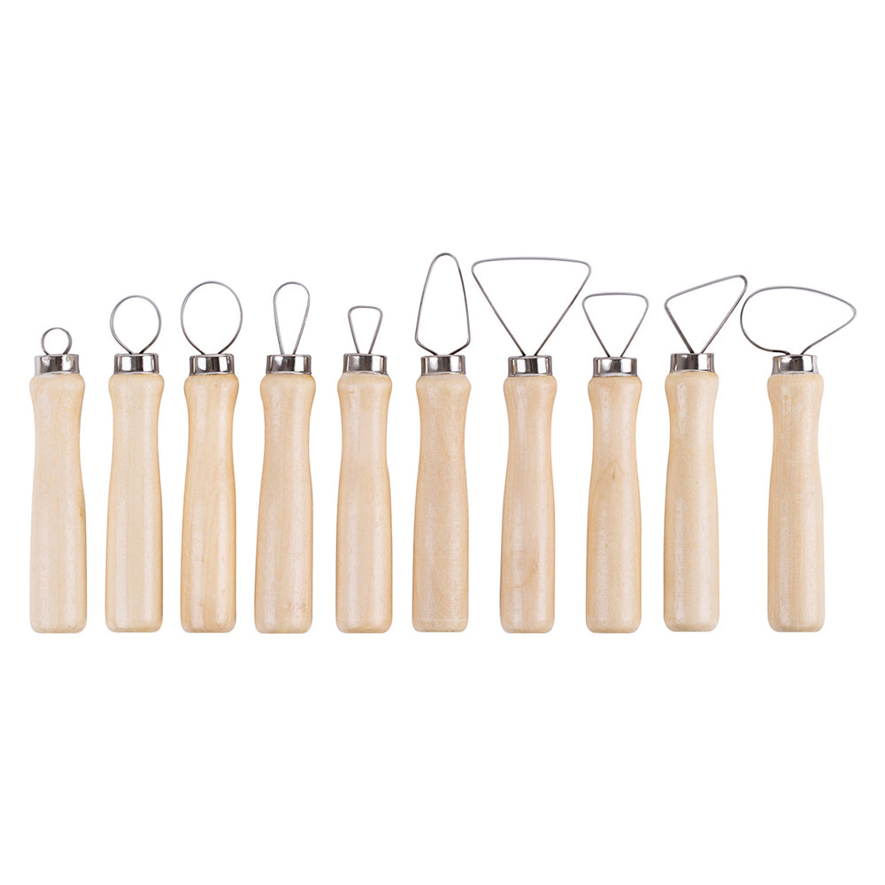 Basics Pottery Ribbon Loop Tools 10pcs