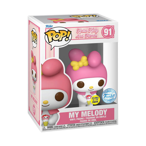 Hello Kitty My Melody US Exclusive Glow Pop! Vinyl