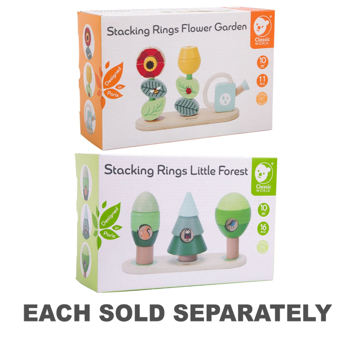 Classic World Stacking Rings