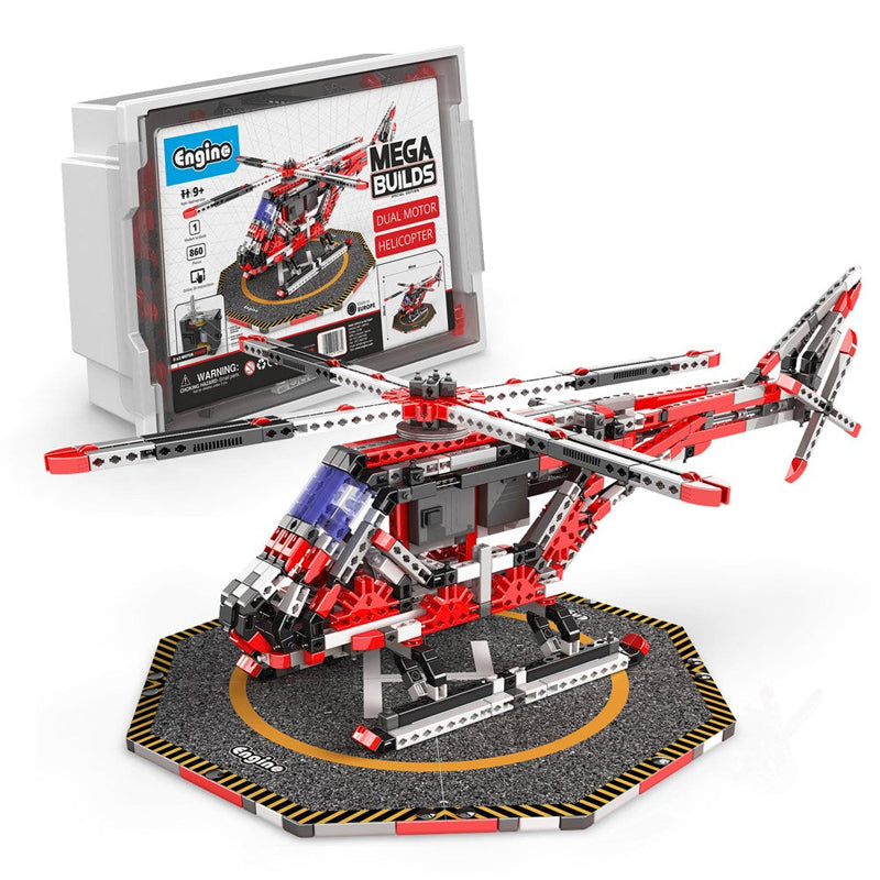 Engino Mega Builds Dual Motor Helicopter Kit