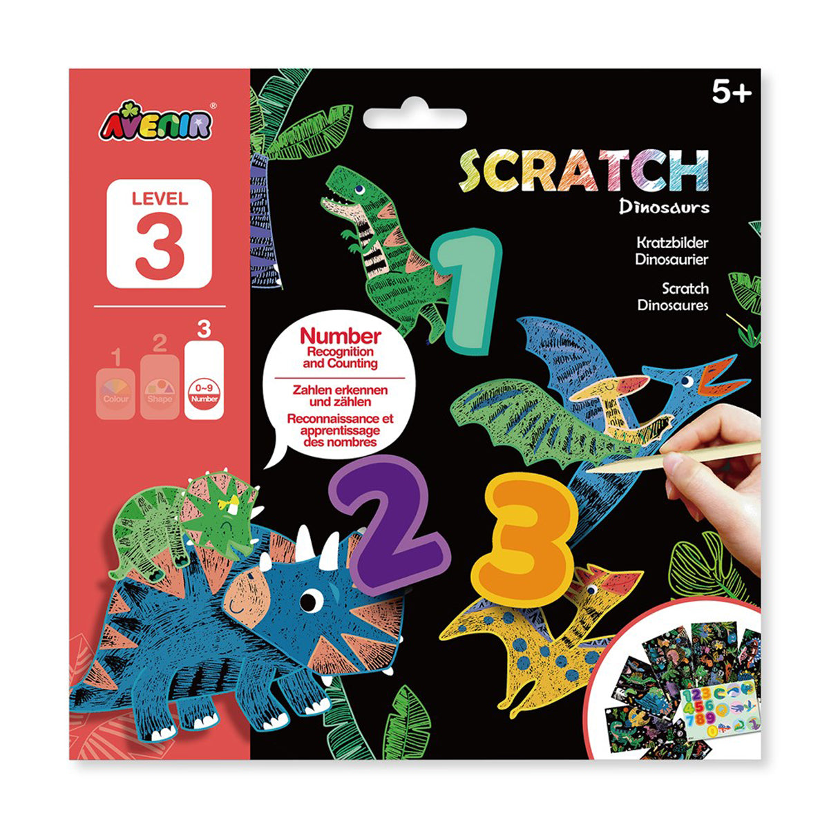 Avenir Animal Scratch Art Kit