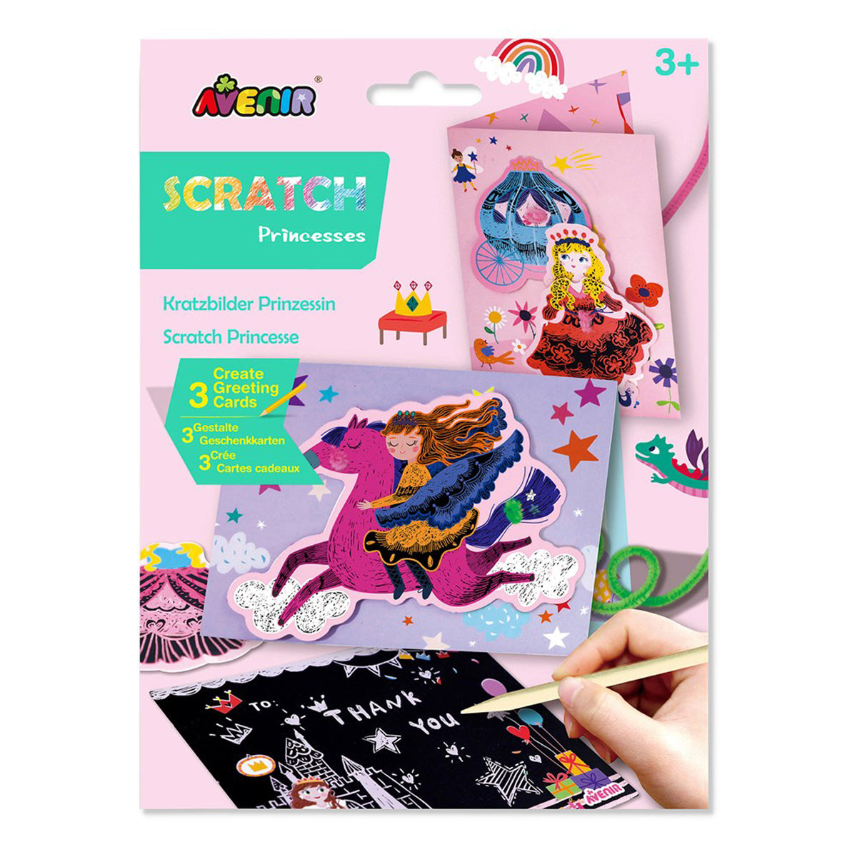 Avenir Princess Scratch Greeting Card