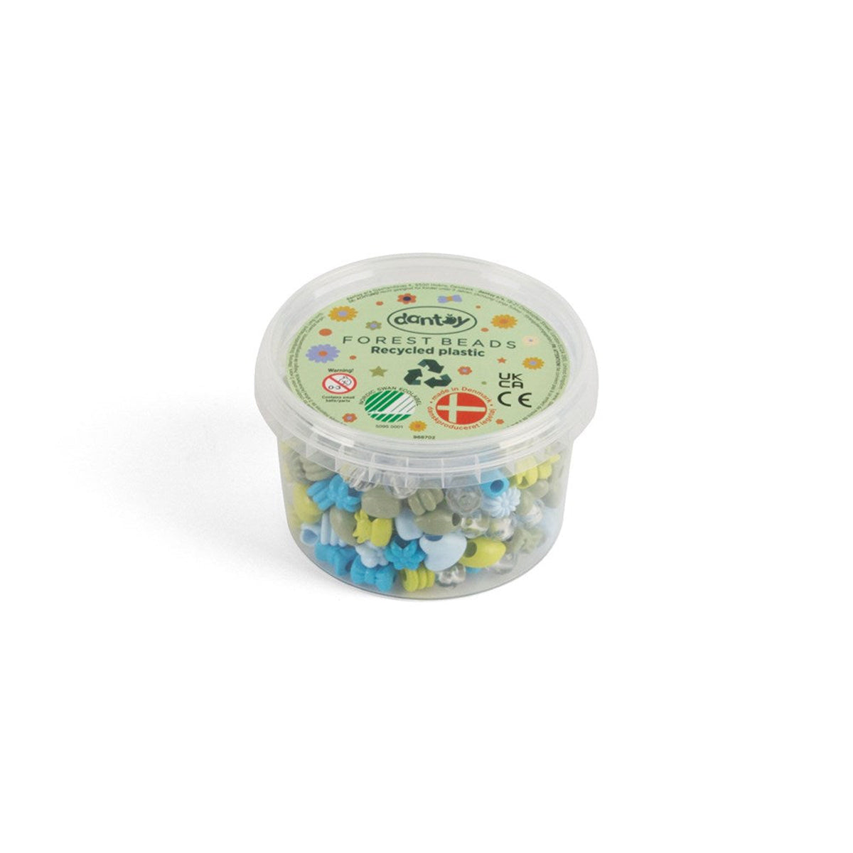 Dantoy Pastel Recycled Beads Forest Colours
