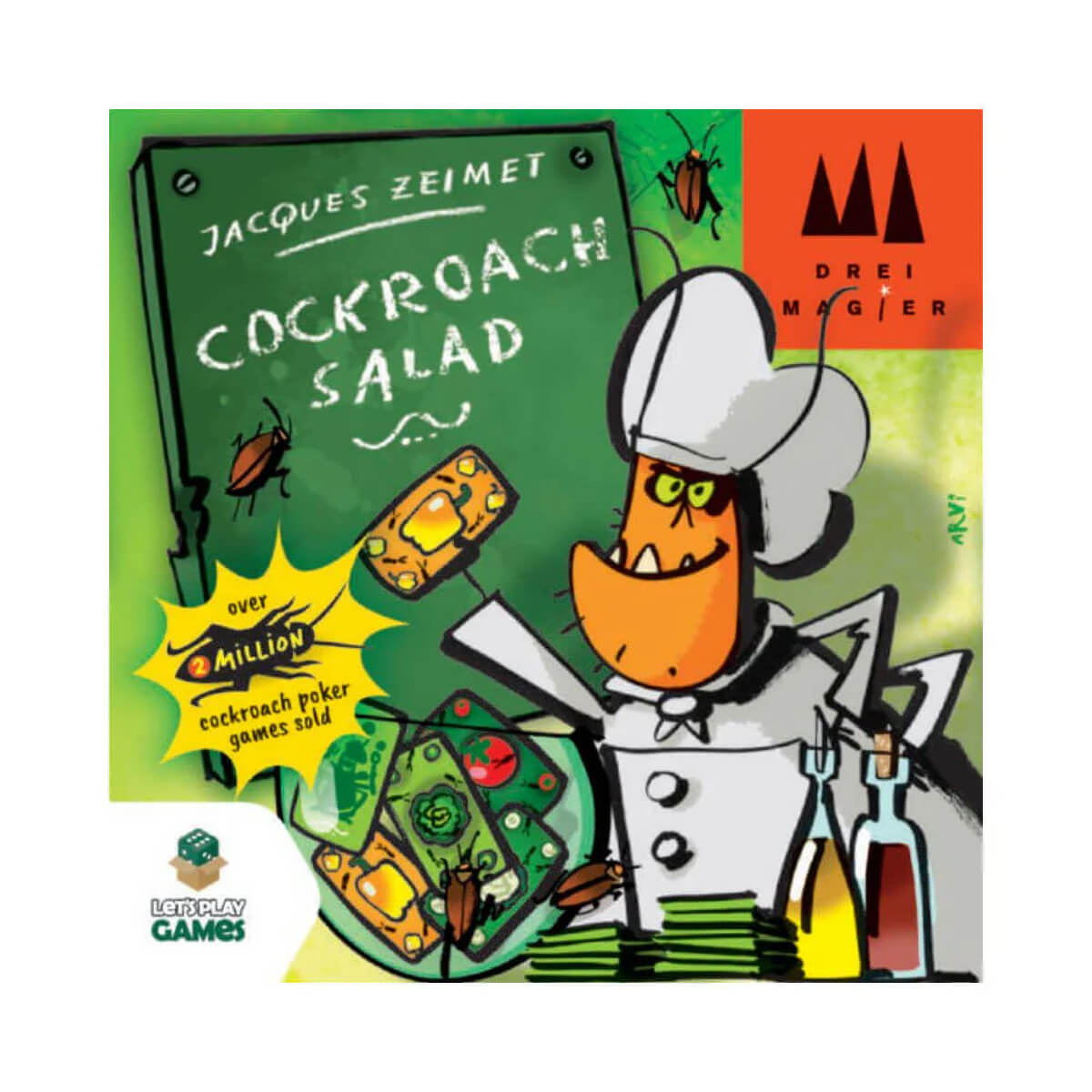 Game da tavolo da tavolo da insalata di scarafaggio (Kaker Laken Salat)
