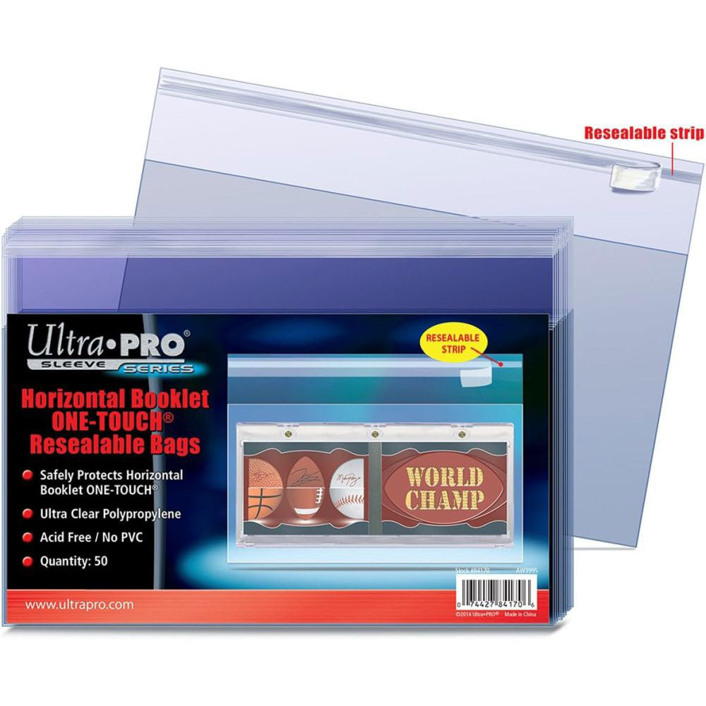 Ultra Pro Horizontal Booklet ONE-TOUCH Resealable Bags