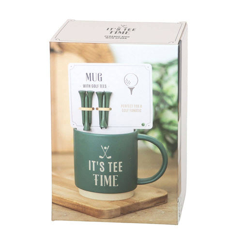 Its Tee Time Mug with Golf Tees