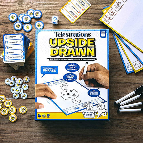 Telestrations Upside Drawn Board Game